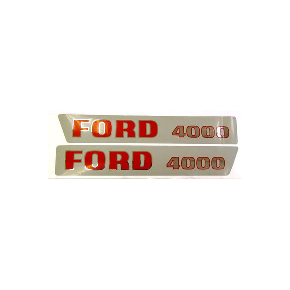 Ford 4000 1965-68 3 Cyl: Mylar Decal Set - Bubs Tractor Parts