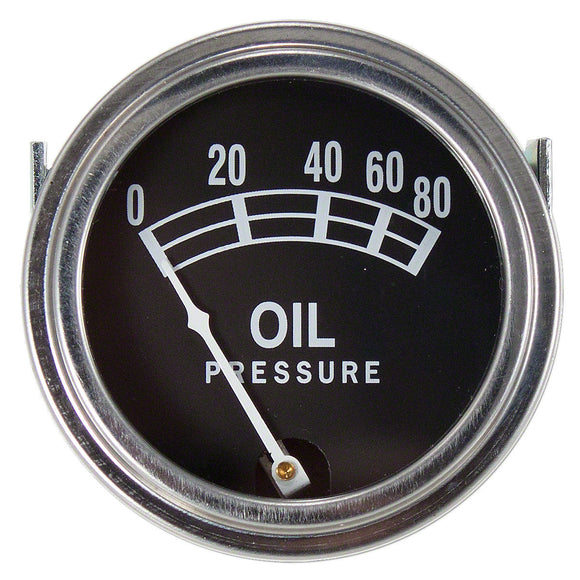 Universal Oil Pressure Gauge (0 - 80 PSI) - Bubs Tractor Parts