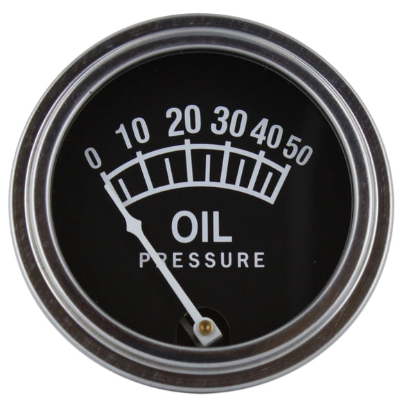 Universal Oil Pressure Gauge (0 - 50 PSI) - Bubs Tractor Parts