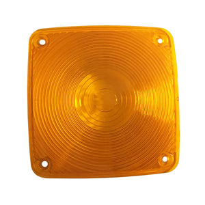 Rectangular amber lens only for ABC4098 warning light - Bubs Tractor Parts