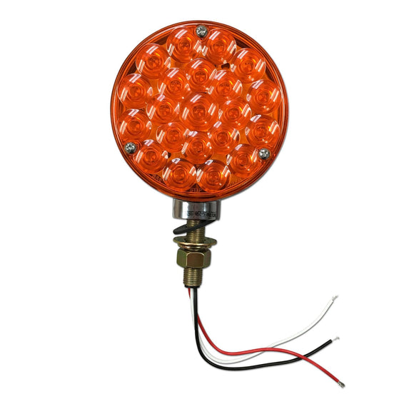 Universal 12-Volt LED Fender & Cab Warning Light, Amber & Red - Bubs Tractor Parts