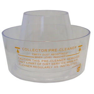 Small Pre-Cleaner Bowl (Clear Plastic) - Bubs Tractor Parts