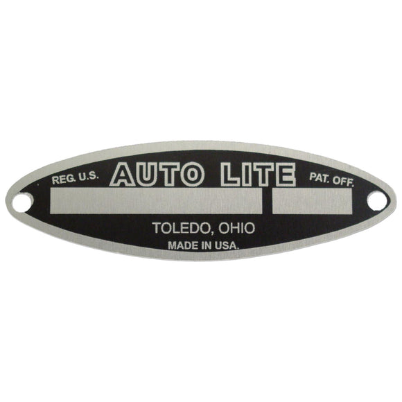 Blank Generator Tag For Autolite - Bubs Tractor Parts