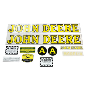 JD A 1939-1946: Mylar Decal Set - Bubs Tractor Parts