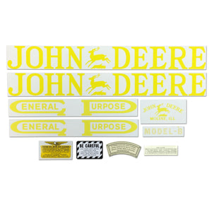 JD B 1923-38: Mylar Decal Set - Bubs Tractor Parts