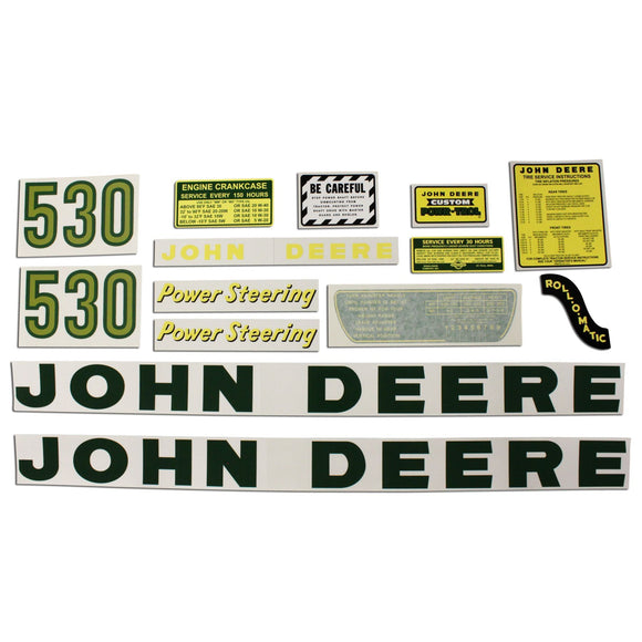 JD 530: Mylar Decal Set - Bubs Tractor Parts