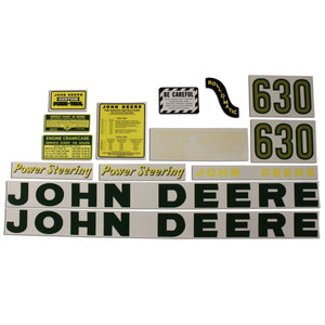 JD 630: Mylar Decal Set - Bubs Tractor Parts