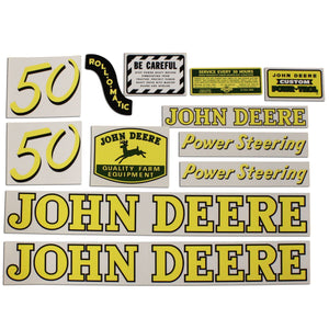 JD 50: Mylar Decal Set - Bubs Tractor Parts