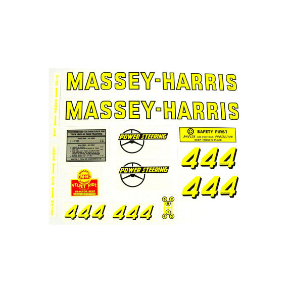 MH 444: Mylar Decal Set - Bubs Tractor Parts