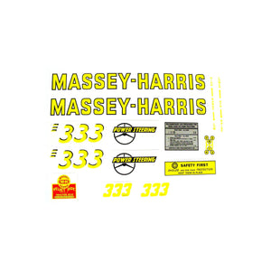 MH 333: Mylar Decal Set - Bubs Tractor Parts