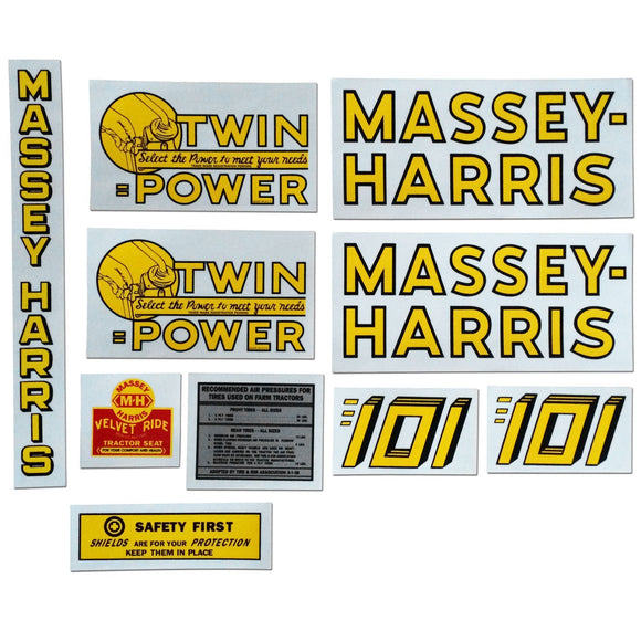 MH 101 Twin Power: Mylar Decal Set - Bubs Tractor Parts