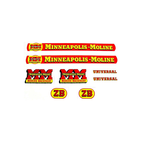 MM ZB: Mylar Decal Set - Bubs Tractor Parts