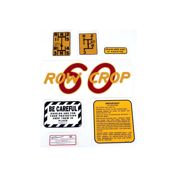 Oliver 60 Rowcrop: Mylar Decal Set - Bubs Tractor Parts