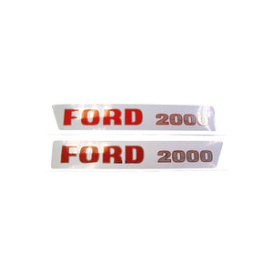 Ford 2000 1965-68 3 Cyl: Mylar Decal Set - Bubs Tractor Parts