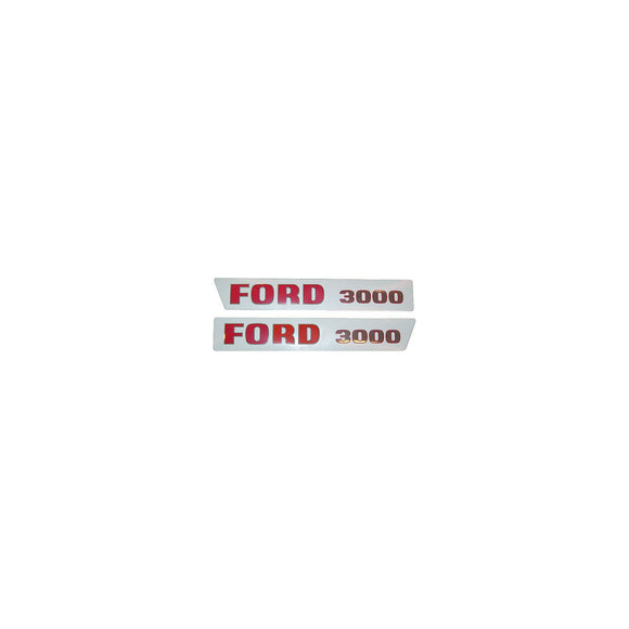 Ford 3000 Up To 1968: Mylar Decal Set - Bubs Tractor Parts