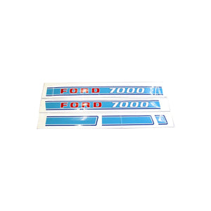 Ford 7000: Mylar Decal Set - Bubs Tractor Parts