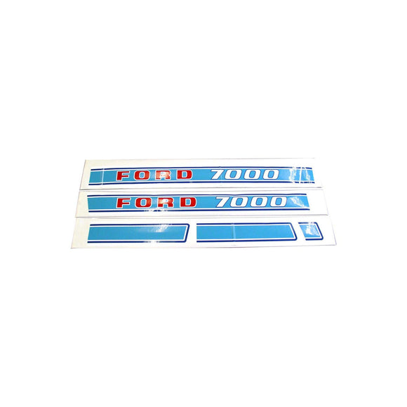 Ford 7000: Mylar Decal Set - Bubs Tractor Parts