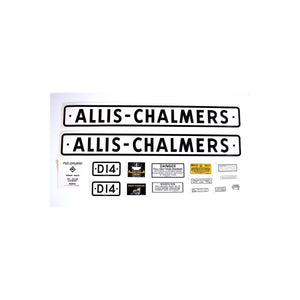 AC D14 Series I (1959 & up): Mylar Decal Set - Bubs Tractor Parts