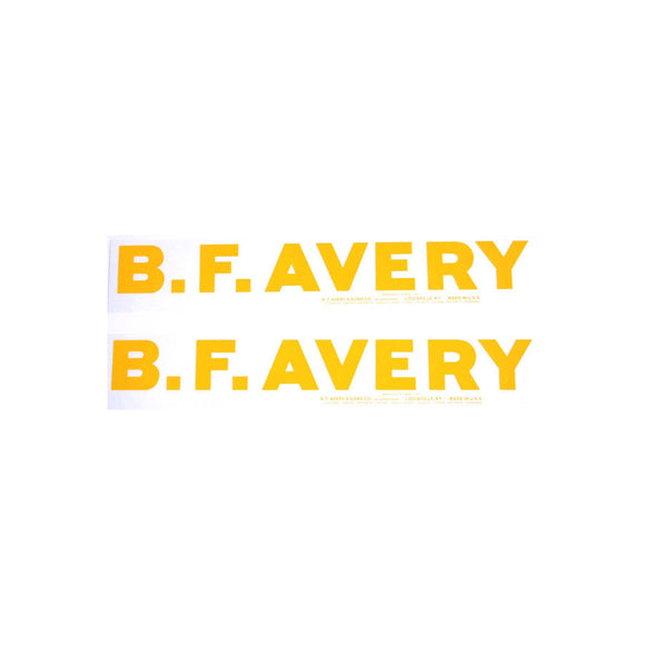 Avery Bf: Mylar Hood Decal, Pair - Bubs Tractor Parts