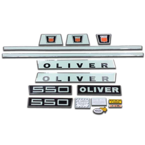Oliver Late 550: Mylar Decal Set - Bubs Tractor Parts