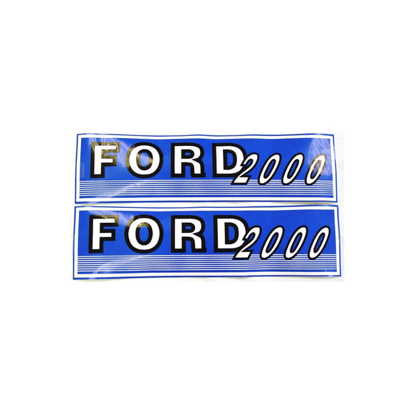 Ford 2000 Before 1965: Mylar Decal Hood Set - Bubs Tractor Parts