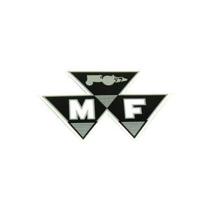 MF Models: Mylar Decal 4" 1-Piece Triple Triangle Logo - Bubs Tractor Parts