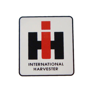 IH Logo: Mylar Decal -- 2" X 2-1/4" - Bubs Tractor Parts