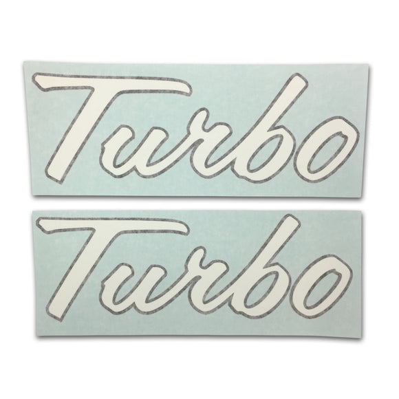 IH 1066, 1256+: Vinyl Cut Turbo Decal Set Of 2 - Bubs Tractor Parts