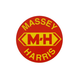Massey Harris Round Decal - Bubs Tractor Parts