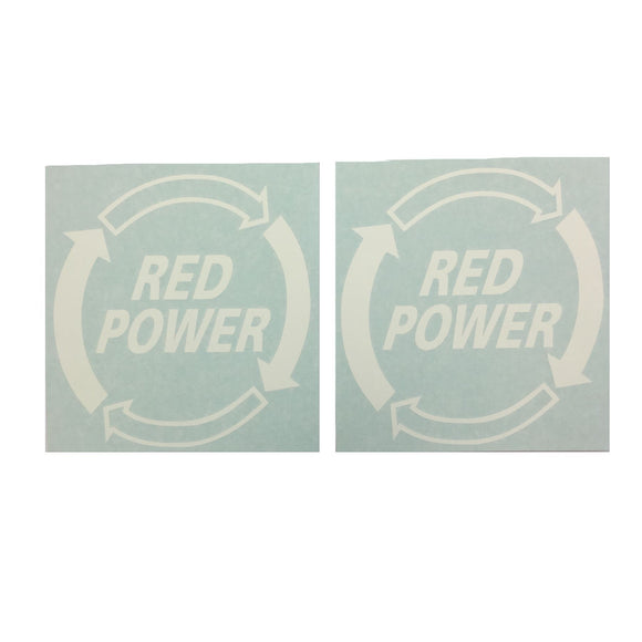 Red Power Decal (Set of 2) - Bubs Tractor Parts