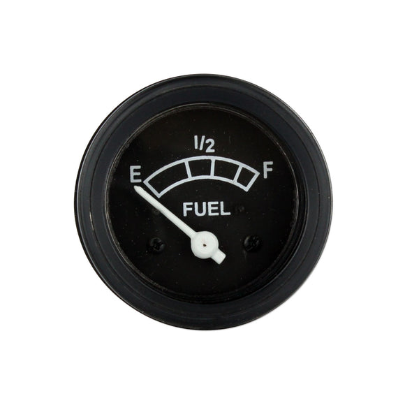 Fuel Gauge With Black Bezel (Positive Ground) - Bubs Tractor Parts