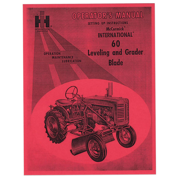 Operator Manual Reprint - Bubs Tractor Parts