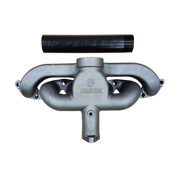 Farmall Manifold with exhaust pipe for Farmall M, 400, 450 & more - Bubs Tractor Parts