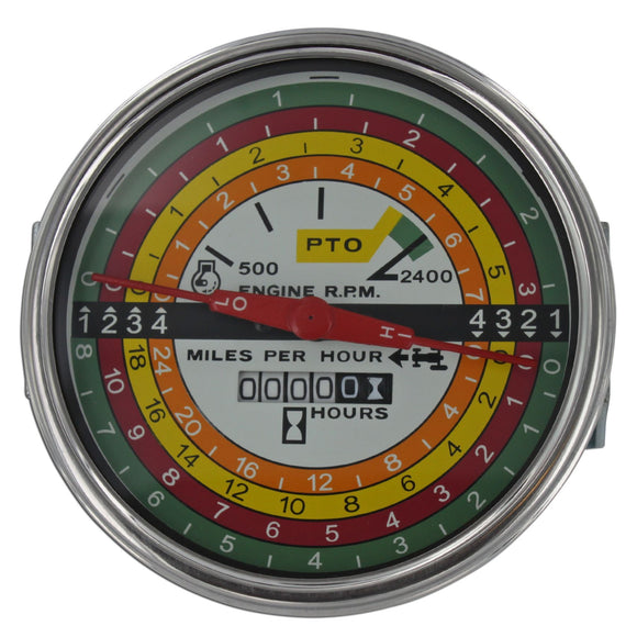 White Face Tachometer - Bubs Tractor Parts