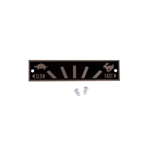 Throttle Speed Indicator Plate - Bubs Tractor Parts