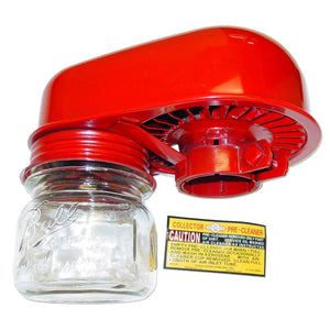 Donaldson Pre-Cleaner Assembly with glass dust jar - Bubs Tractor Parts