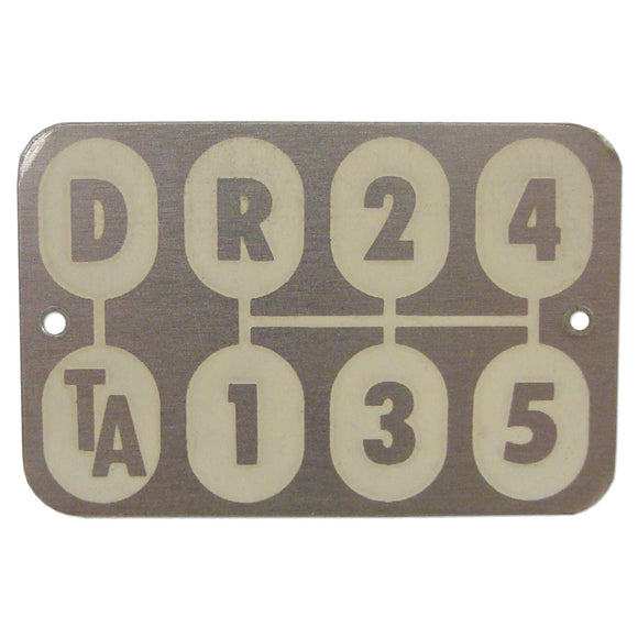Transmission Shift Pattern Plate - Bubs Tractor Parts