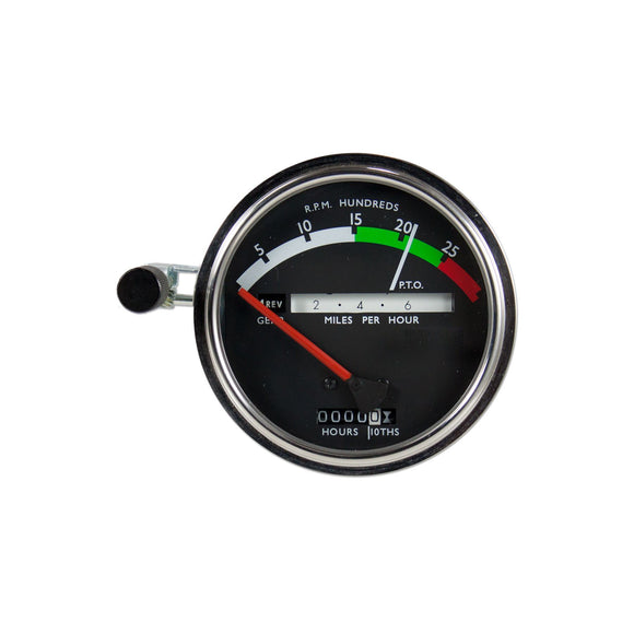 Tachometer with red needle - Bubs Tractor Parts