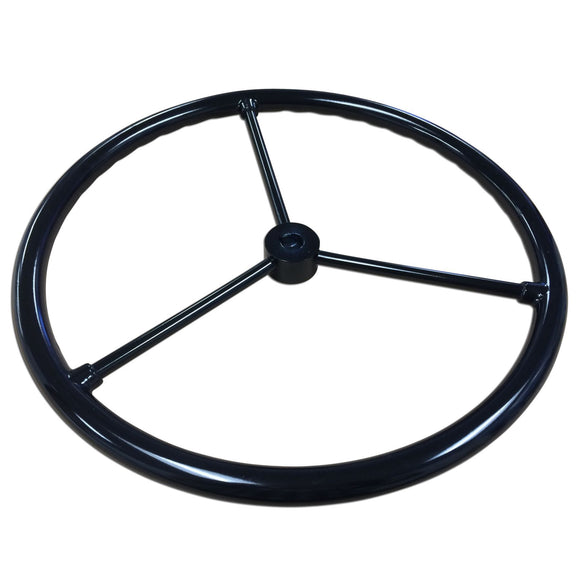 Steering Wheel-- Fits JD 2 Cylinder Models With 3 Bare Steel Spokes - Bubs Tractor Parts