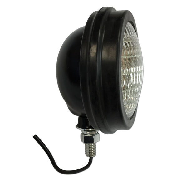 12-Volt Front Floodlight with Rubber Bezel (Guide Style) - Bubs Tractor Parts