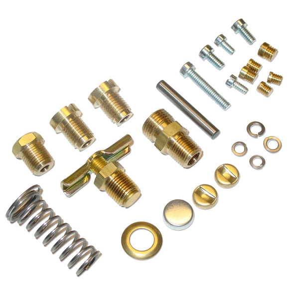 Single Induction 'Late' Carburetor Hardware Kit (no jets or nozzles included) - Bubs Tractor Parts