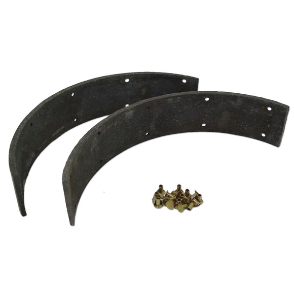 Brake Shoe Lining Set With Rivets - Bubs Tractor Parts