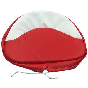 Tractor Seat Pad, 21", Red & White - Bubs Tractor Parts