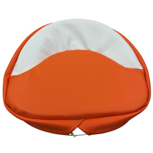 Orange and White Seat Pad - 21" - Bubs Tractor Parts