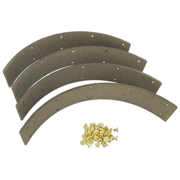 Brake Lining Kit With Rivets (Set Of 4) - Bubs Tractor Parts