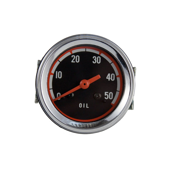 Oil Pressure Gauge (0-50 PSI) - Dash mounted - Bubs Tractor Parts
