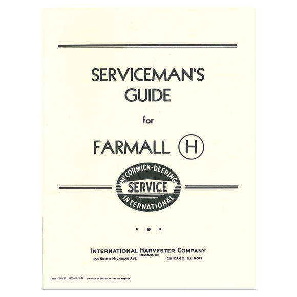 Service Manual - Bubs Tractor Parts