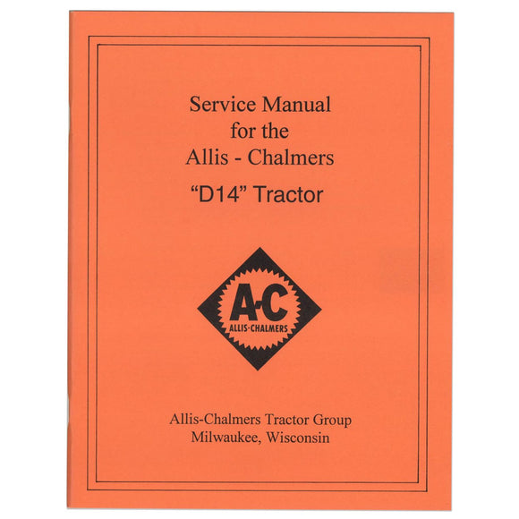 SERVICE MANUAL: AC D14 - Bubs Tractor Parts