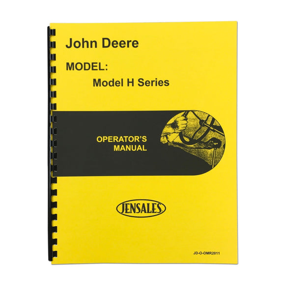JD H Operators Manual - Bubs Tractor Parts