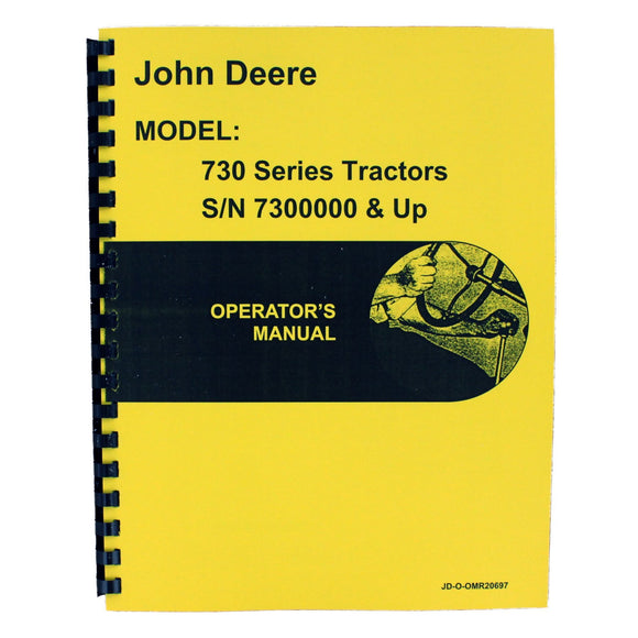 Operators Manual Reprint: JD 730 Gas - Bubs Tractor Parts